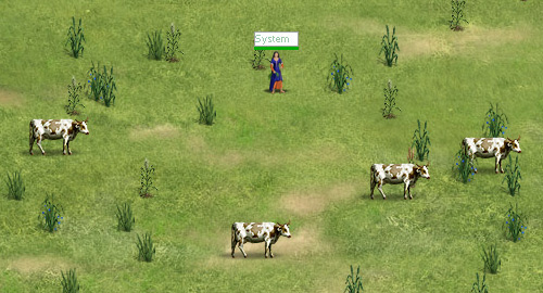 Разведение коров и выращивание трав в ролевой игре