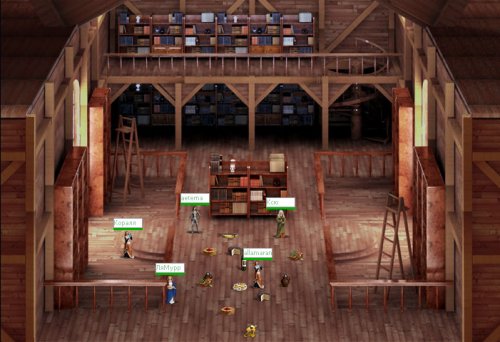 Девичник в библиотеке - скриншот из игры